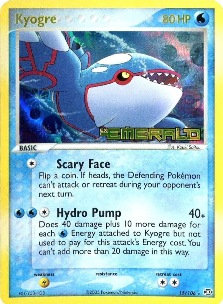 Kyogre (15/106) (Stamped) [EX: Emerald] | Clutch Gaming