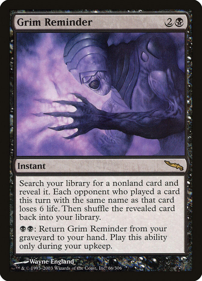 Grim Reminder [Mirrodin] | Clutch Gaming