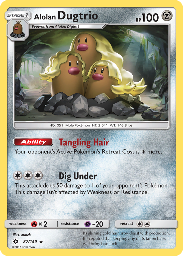 Alolan Dugtrio (87/149) [Sun & Moon: Base Set] | Clutch Gaming