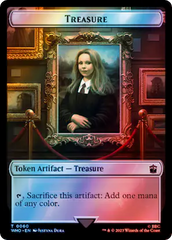 Warrior // Treasure (0060) Double-Sided Token (Surge Foil) [Doctor Who Tokens] | Clutch Gaming