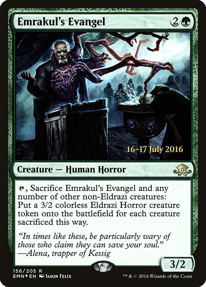 Emrakul's Evangel [Eldritch Moon Prerelease Promos] | Clutch Gaming