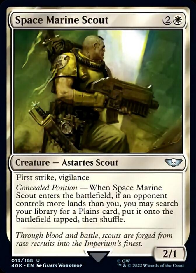 Space Marine Scout (Surge Foil) [Warhammer 40,000] | Clutch Gaming