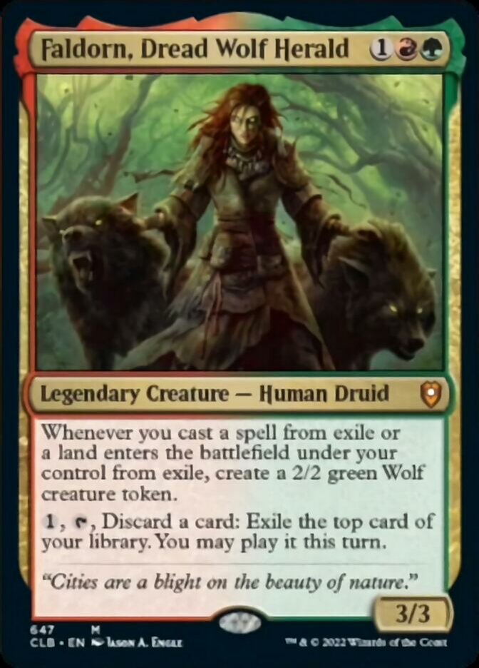 Faldorn, Dread Wolf Herald [Commander Legends: Battle for Baldur's Gate] | Clutch Gaming