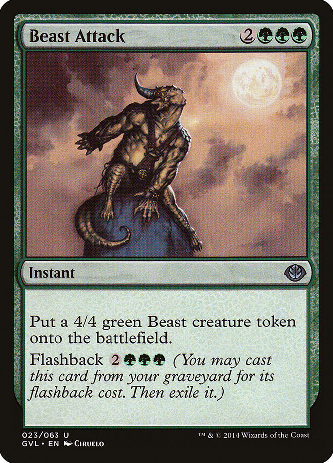Beast Attack (Garruk vs. Liliana) [Duel Decks Anthology] | Clutch Gaming