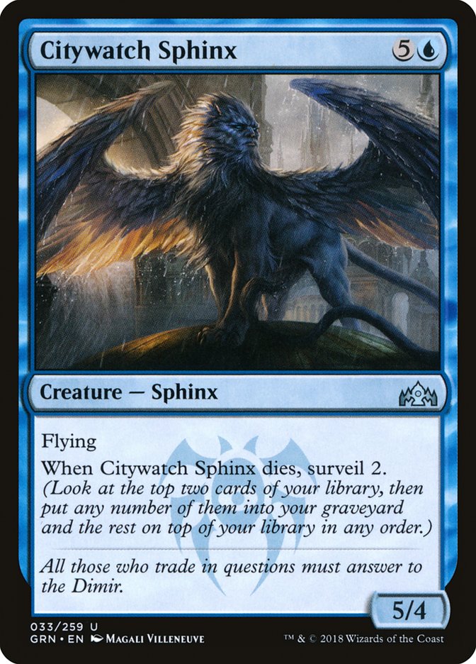 Citywatch Sphinx [Guilds of Ravnica] | Clutch Gaming