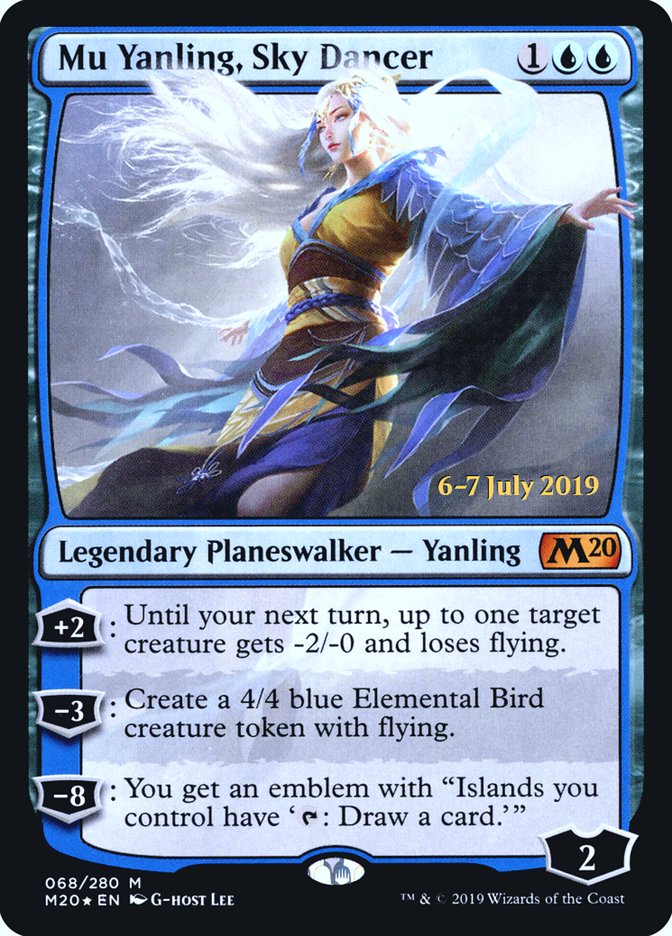 Mu Yanling, Sky Dancer [Core Set 2020 Prerelease Promos] | Clutch Gaming