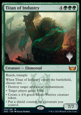 Titan of Industry (Promo Pack) [Streets of New Capenna Promos] | Clutch Gaming