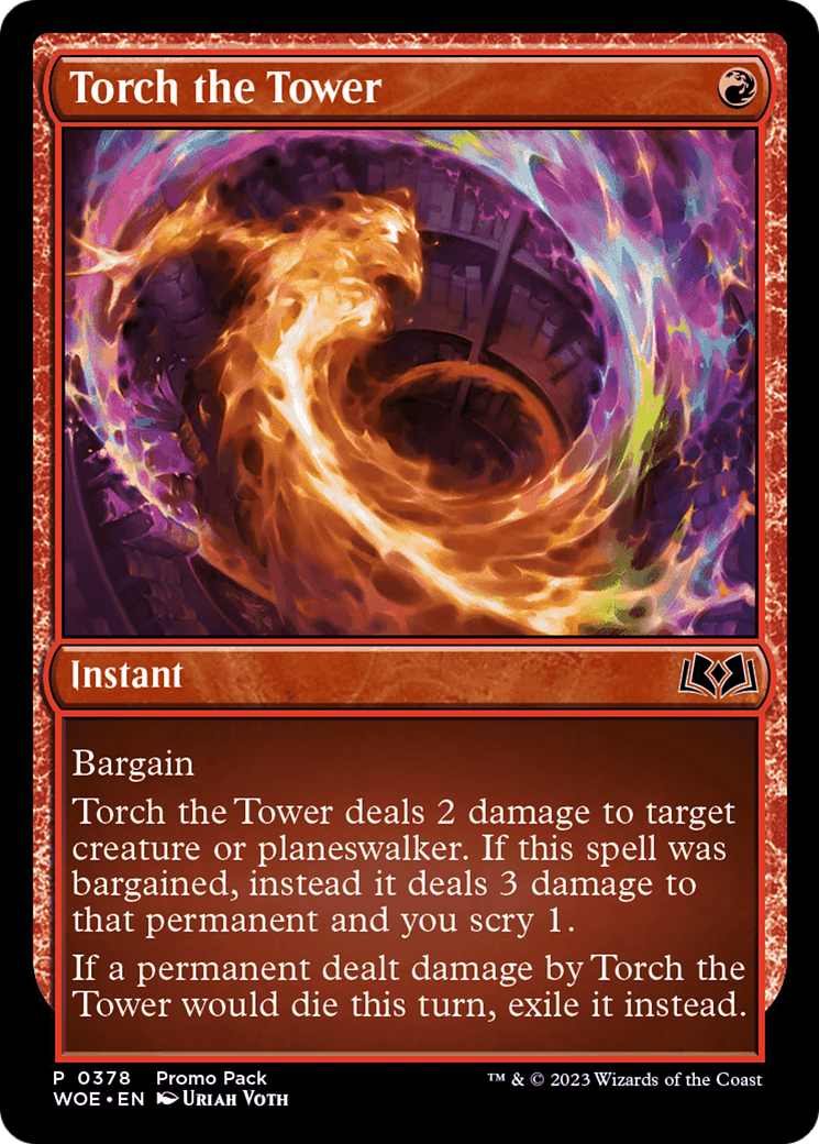 Torch the Tower (Promo Pack) [Wilds of Eldraine Promos] | Clutch Gaming