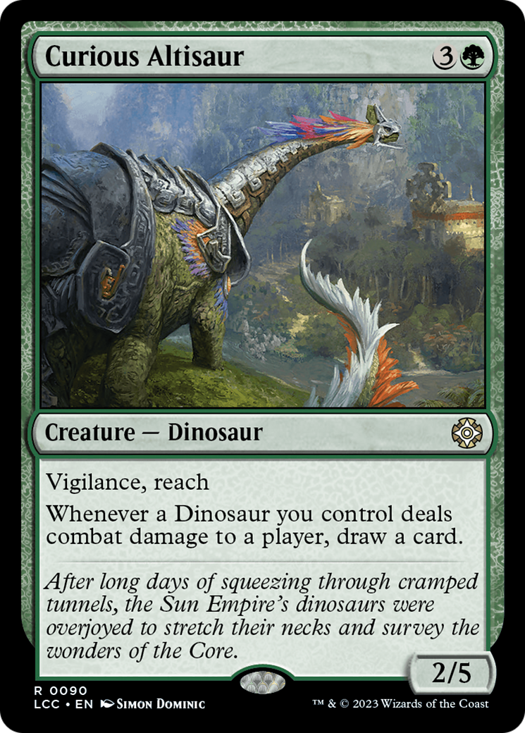 Curious Altisaur [The Lost Caverns of Ixalan Commander] | Clutch Gaming