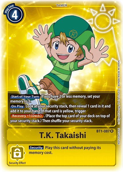 T.K. Takaishi [BT1-087] (Buy-A-Box Promo) [Release Special Booster Ver.1.0 Promos] | Clutch Gaming