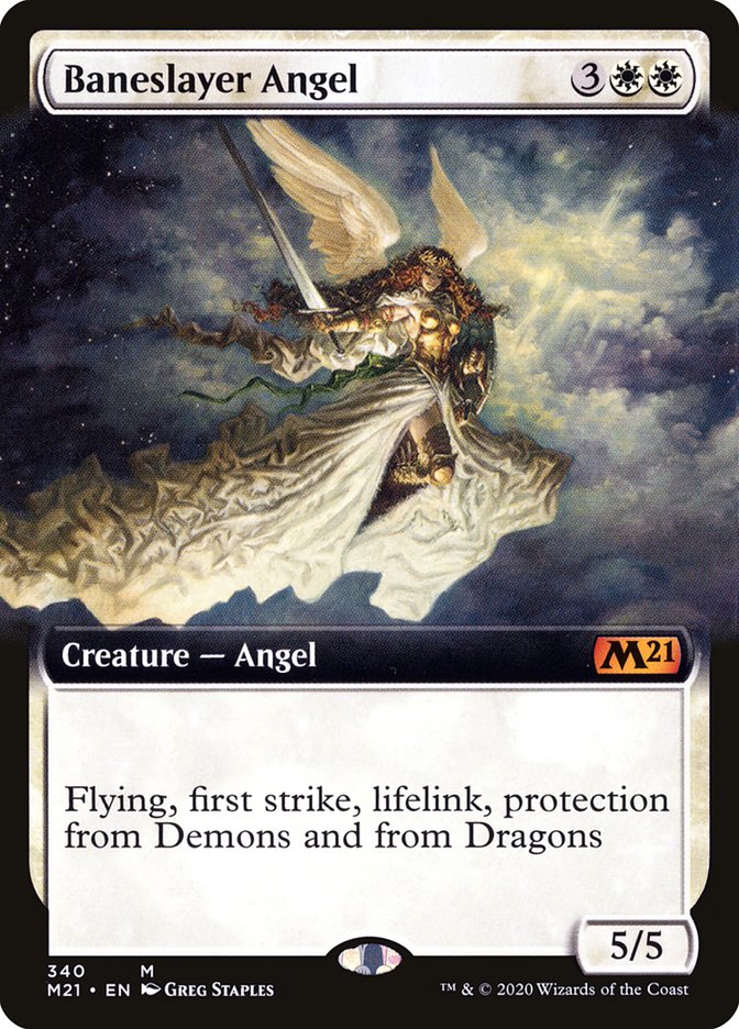 Baneslayer Angel (Extended Art) [Core Set 2021] | Clutch Gaming