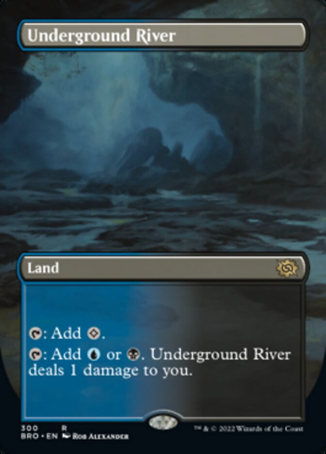 Underground River (Borderless Alternate Art) [The Brothers' War] | Clutch Gaming