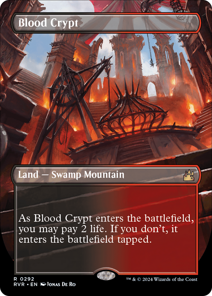 Blood Crypt (Borderless) [Ravnica Remastered] | Clutch Gaming