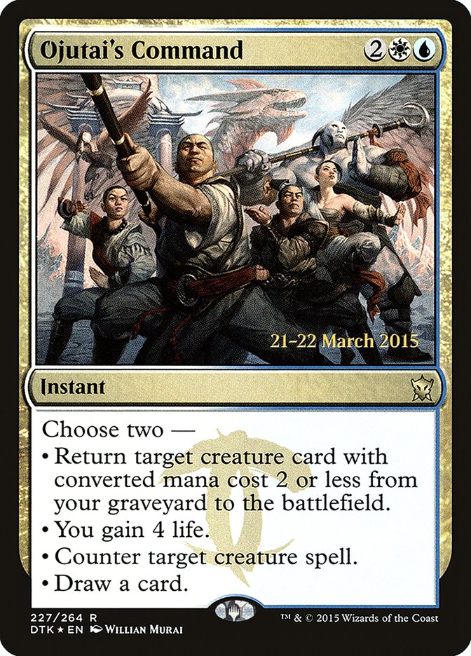 Ojutai's Command [Dragons of Tarkir Prerelease Promos] | Clutch Gaming