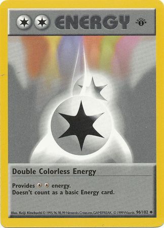 Double Colorless Energy (96/102) (Shadowless) [Base Set 1st Edition] | Clutch Gaming