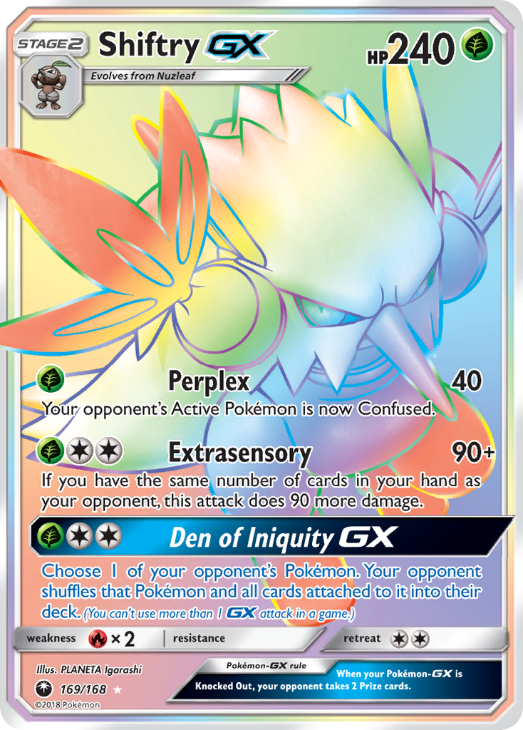 Shiftry GX (169/168) [Sun & Moon: Celestial Storm] | Clutch Gaming