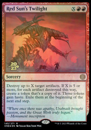 Red Sun's Twilight [Phyrexia: All Will Be One Prerelease Promos] | Clutch Gaming