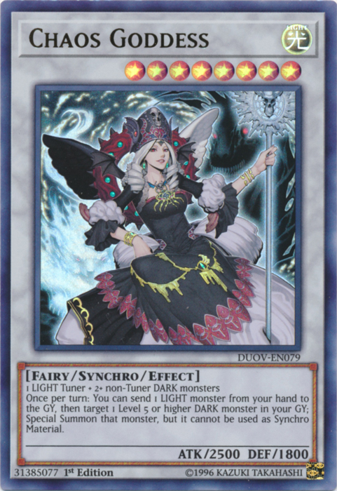 Chaos Goddess [DUOV-EN079] Ultra Rare | Clutch Gaming