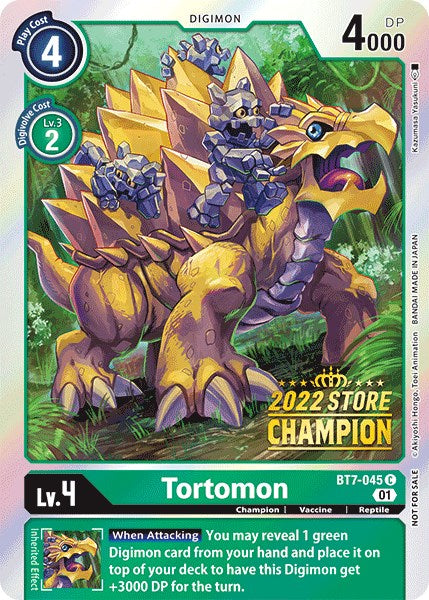 Tortomon [BT7-045] (2022 Store Champion) [Next Adventure Promos] | Clutch Gaming