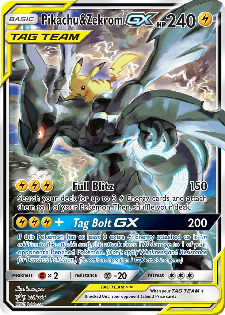 Pikachu & Zekrom GX (SM168) [Sun & Moon: Black Star Promos] | Clutch Gaming