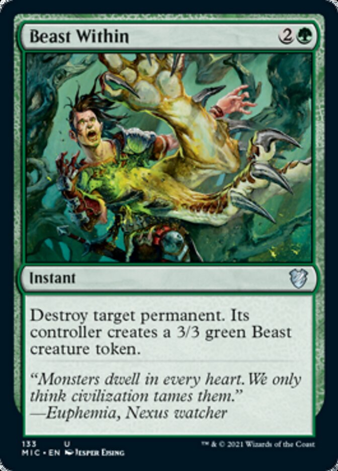 Beast Within [Innistrad: Midnight Hunt Commander] | Clutch Gaming