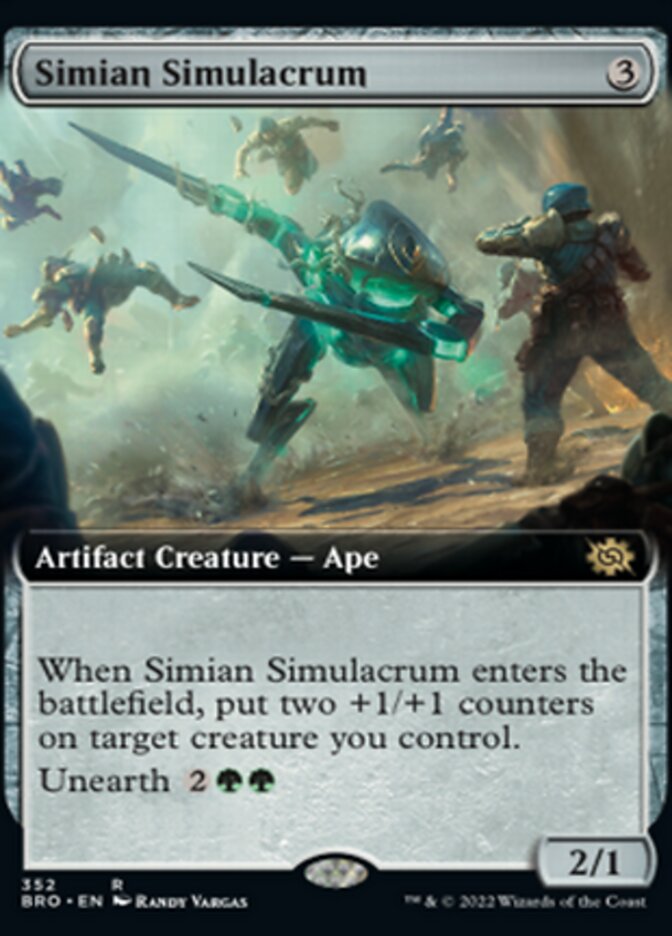 Simian Simulacrum (Extended Art) [The Brothers' War] | Clutch Gaming