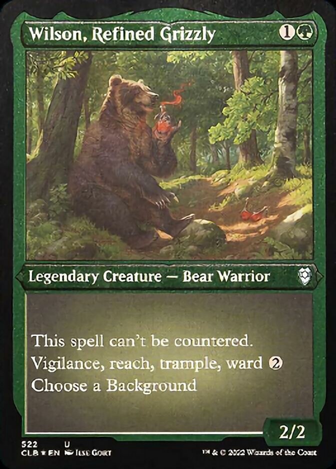 Wilson, Refined Grizzly (Foil Etched) [Commander Legends: Battle for Baldur's Gate] | Clutch Gaming