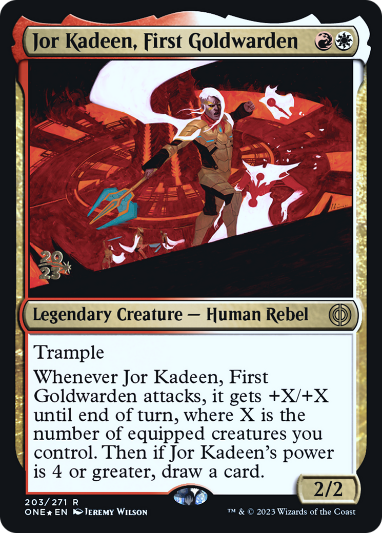 Jor Kadeen, First Goldwarden [Phyrexia: All Will Be One Prerelease Promos] | Clutch Gaming