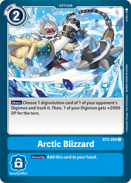 Arctic Blizzard [BT2-094] [Release Special Booster Ver.1.5] | Clutch Gaming