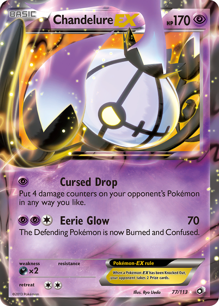 Chandelure EX (77/113) [Black & White: Legendary Treasures] | Clutch Gaming