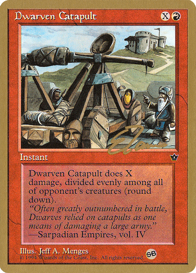 Dwarven Catapult (Eric Tam) (SB) [Pro Tour Collector Set] | Clutch Gaming