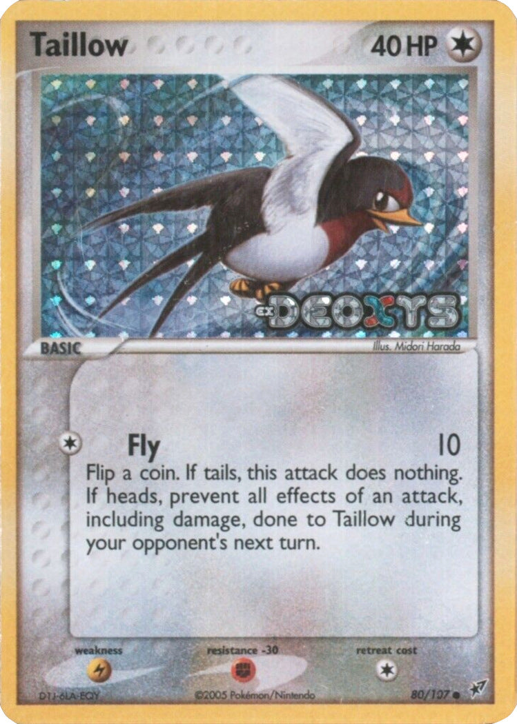 Taillow (80/107) (Stamped) [EX: Deoxys] | Clutch Gaming