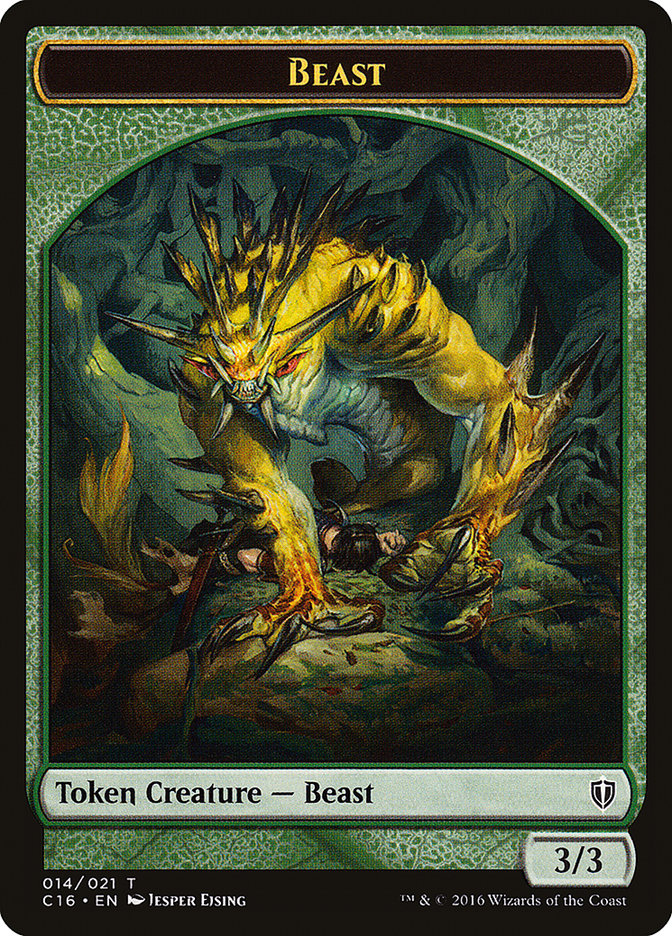 Beast // Ogre Double-Sided Token [Commander 2016 Tokens] | Clutch Gaming