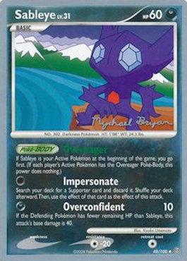 Sableye LV.31 (48/100) (Happy Luck - Mychael Bryan) [World Championships 2010] | Clutch Gaming