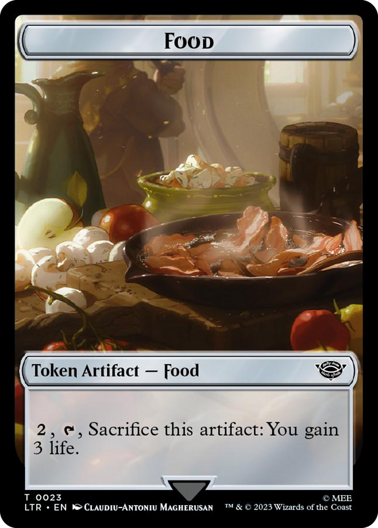 Orc Army (0019) // Food (0023) Double-Sided Token (Surge Foil) [The Lord of the Rings: Tales of Middle-Earth Tokens] | Clutch Gaming