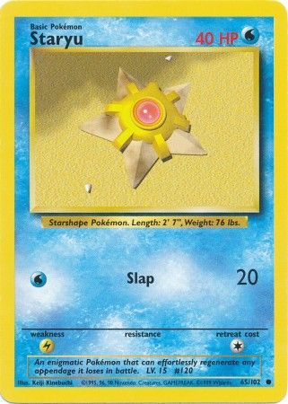 Staryu (65/102) [Base Set Unlimited] | Clutch Gaming