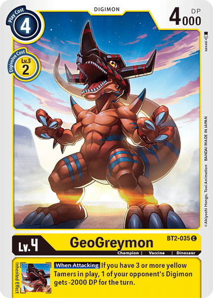 GeoGreymon [BT2-035] [Release Special Booster Ver.1.5] | Clutch Gaming