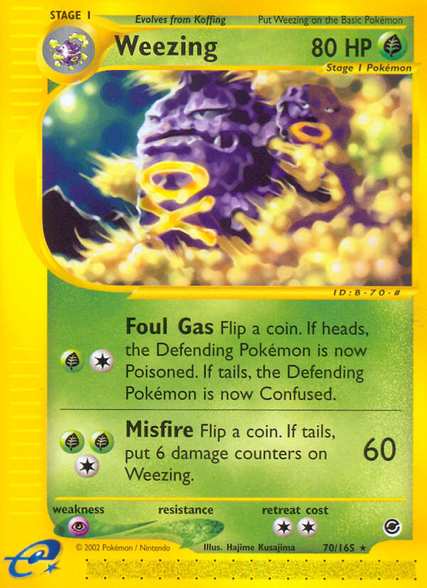 Weezing (70/165) [Expedition: Base Set] | Clutch Gaming