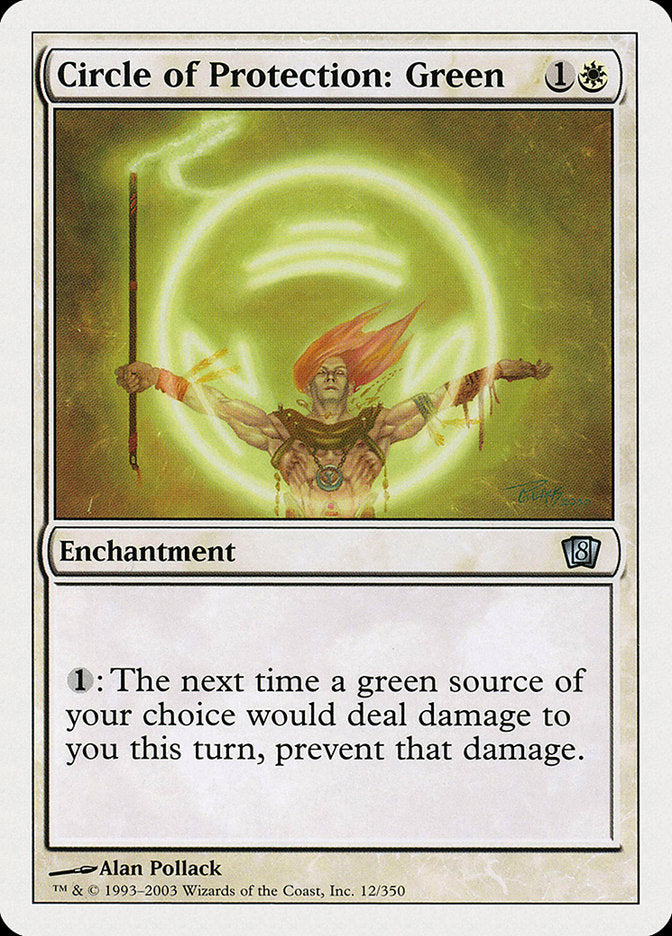 Circle of Protection: Green [Eighth Edition] | Clutch Gaming