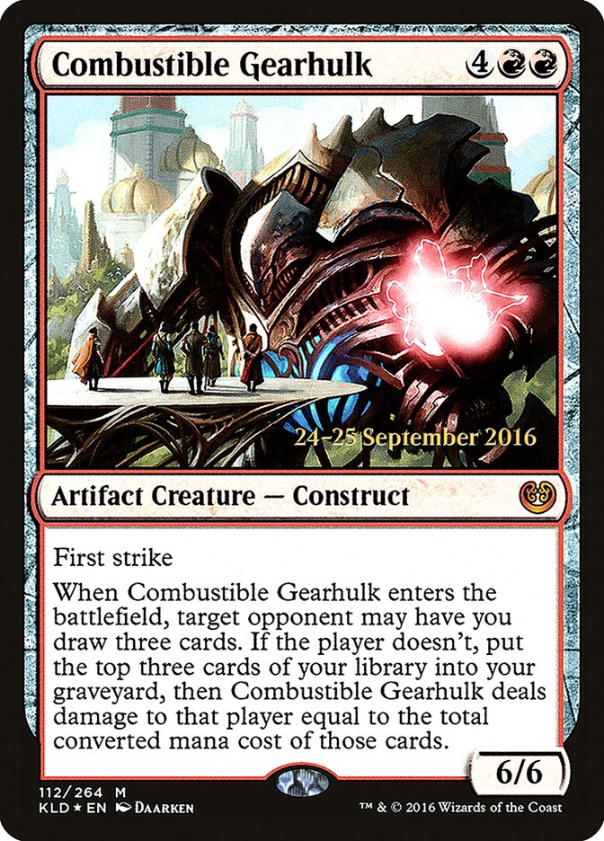 Combustible Gearhulk [Kaladesh Prerelease Promos] | Clutch Gaming