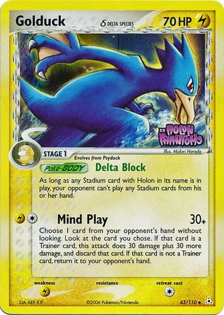 Golduck (43/110) (Delta Species) (Stamped) [EX: Holon Phantoms] | Clutch Gaming