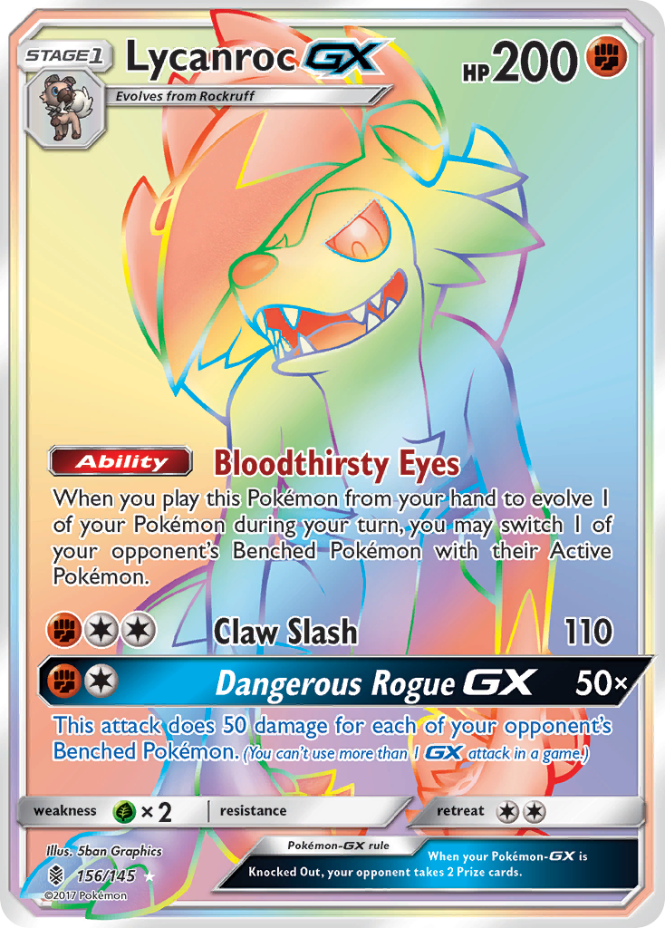 Lycanroc GX (156/145) [Sun & Moon: Guardians Rising] | Clutch Gaming