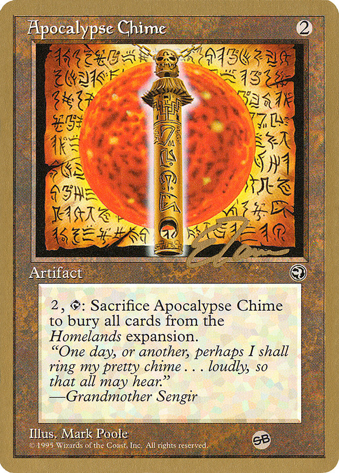 Apocalypse Chime (Eric Tam) (SB) [Pro Tour Collector Set] | Clutch Gaming