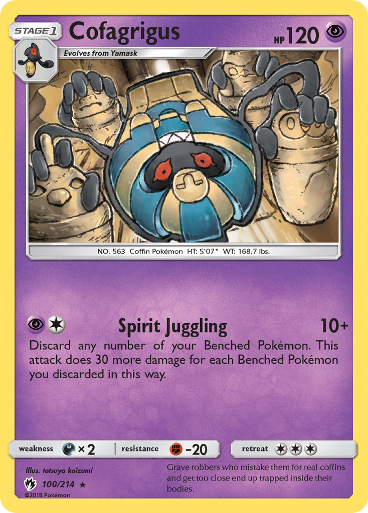 Cofagrigus (100/214) [Sun & Moon: Lost Thunder] | Clutch Gaming