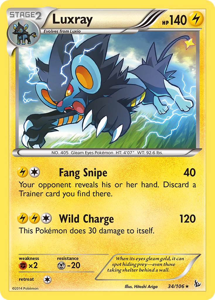 Luxray (34/106) [XY: Flashfire] | Clutch Gaming