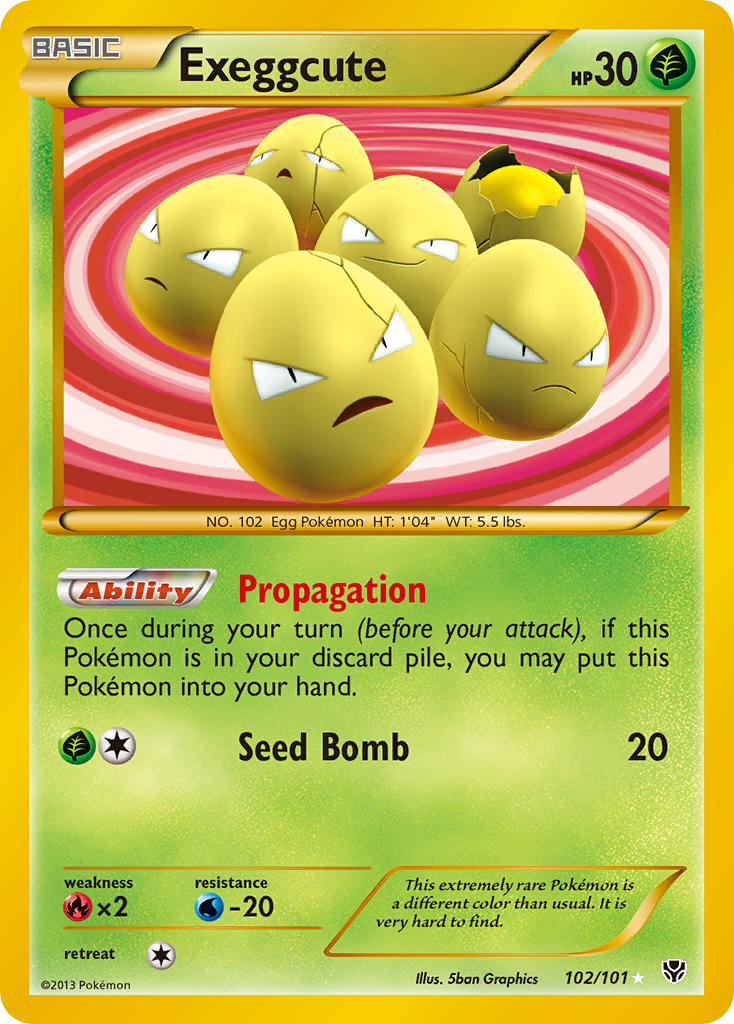 Exeggcute (102/101) [Black & White: Plasma Blast] | Clutch Gaming