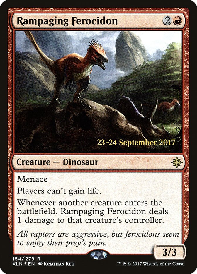 Rampaging Ferocidon [Ixalan Prerelease Promos] | Clutch Gaming