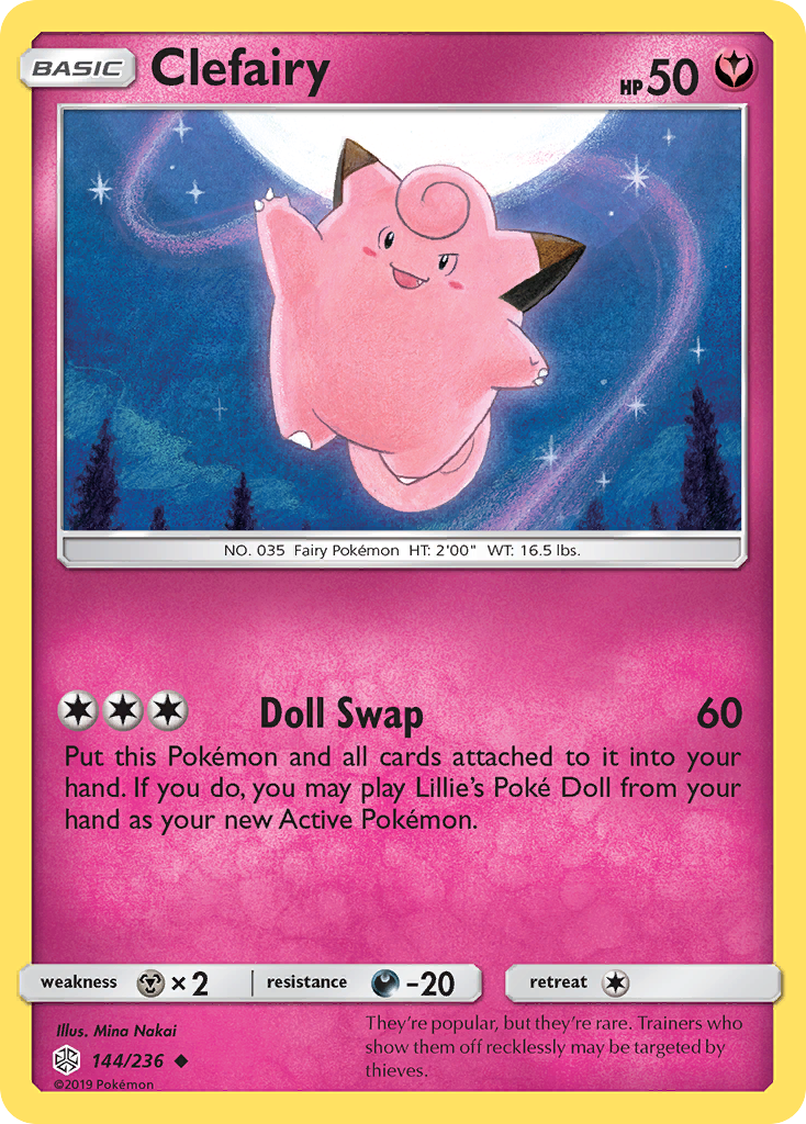 Clefairy (144/236) [Sun & Moon: Cosmic Eclipse] | Clutch Gaming