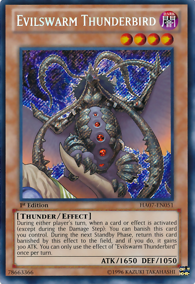 Evilswarm Thunderbird [HA07-EN051] Secret Rare | Clutch Gaming