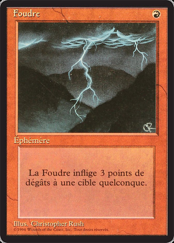 Lightning Bolt [Foreign Black Border] | Clutch Gaming